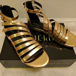 Gold Gladiator Sandals